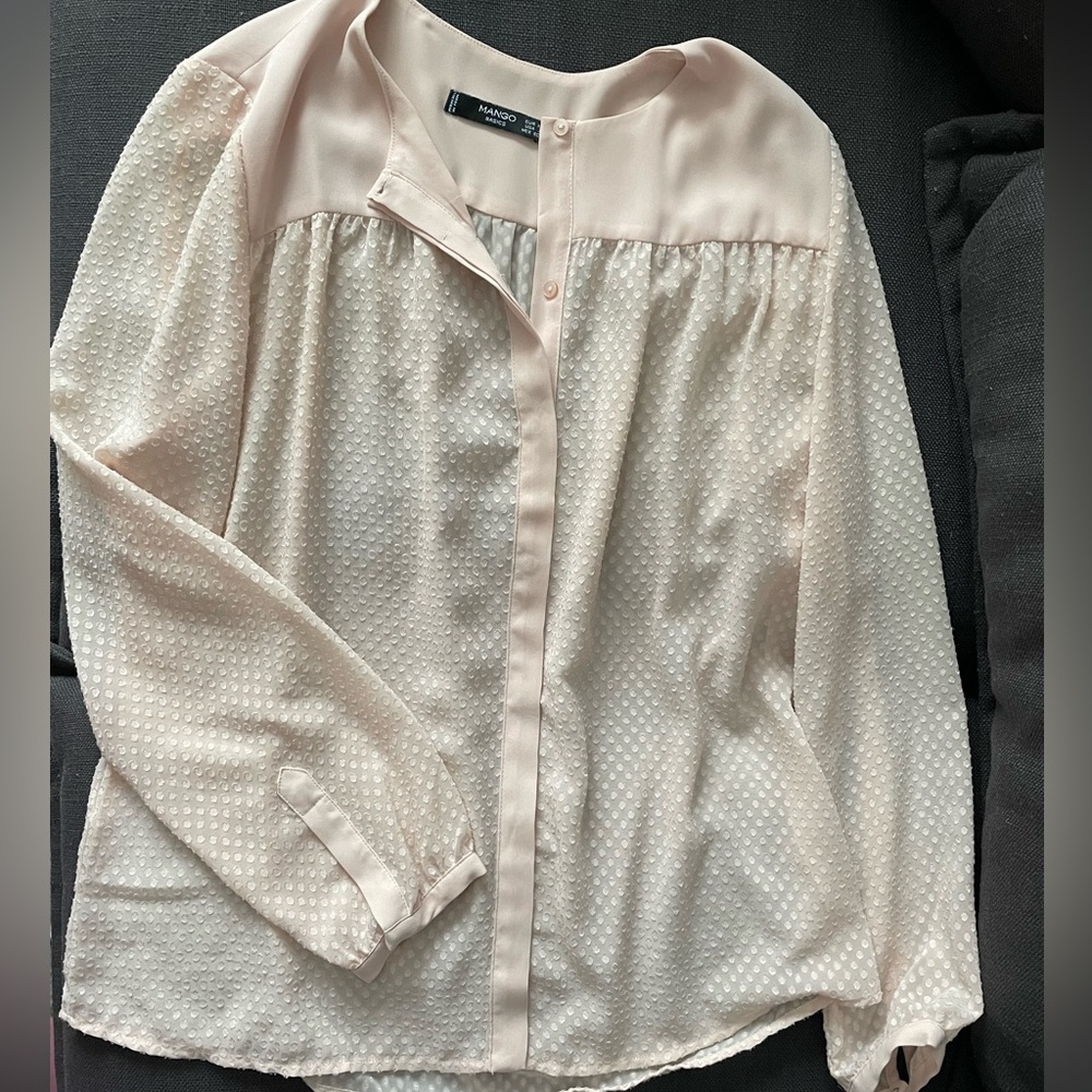 Mango Delicate Sheer Shirt
